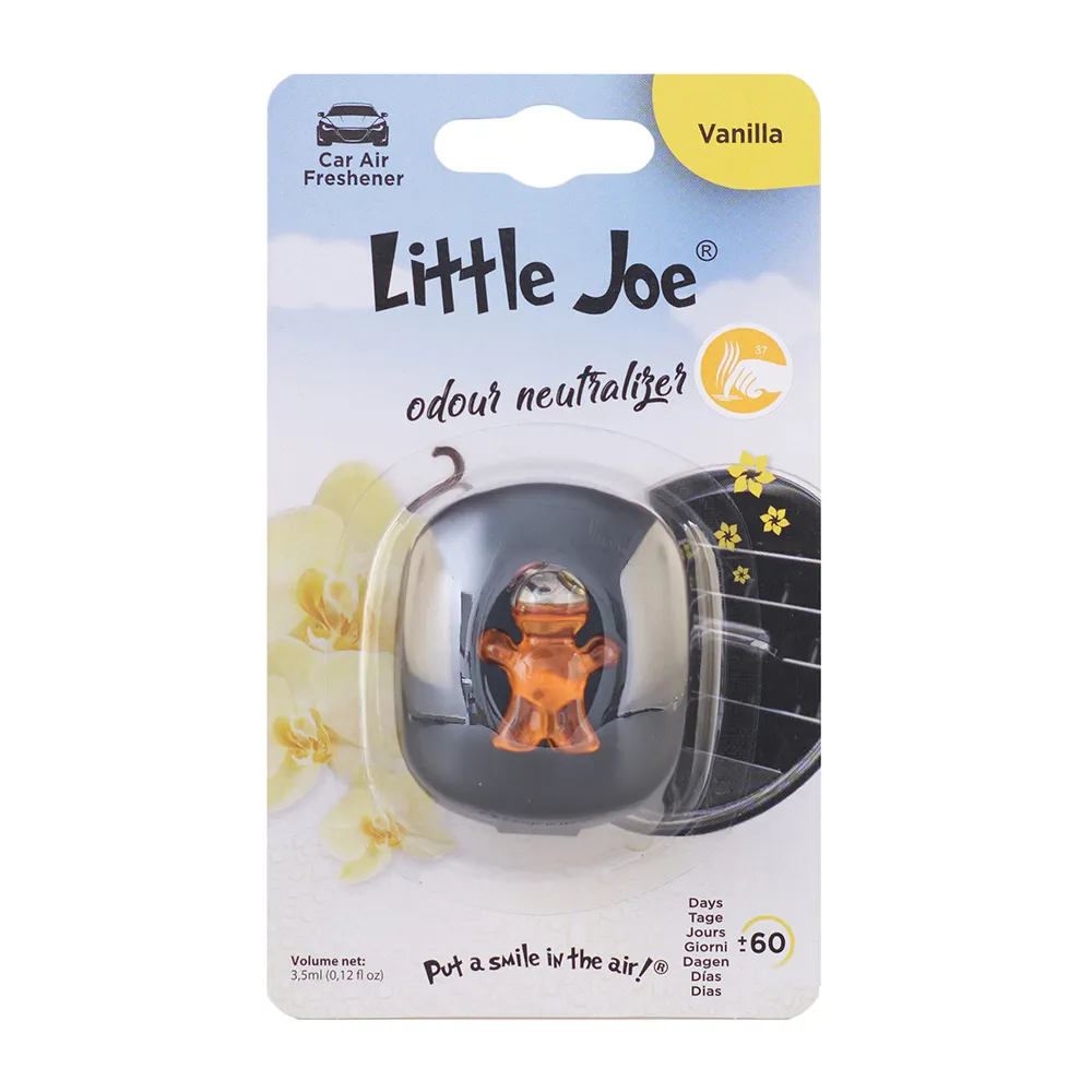 Deo Little Joe Membrane Vanilla, Deodorante per Auto Liquido, Profumo Vaniglia, Clip per Griglia