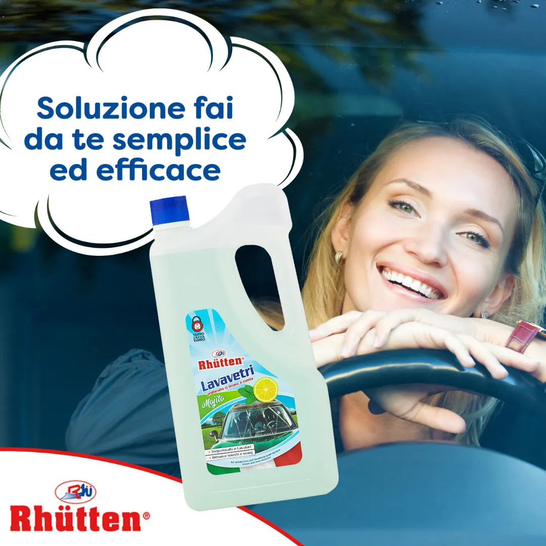 Lavavetri per Vaschette Tergicristalli Mojito, Pronto all’uso, Detergente Parabrezza, Elimina Insetti e Smog, Profumo Lime, Estivo, 2L - immagine 6