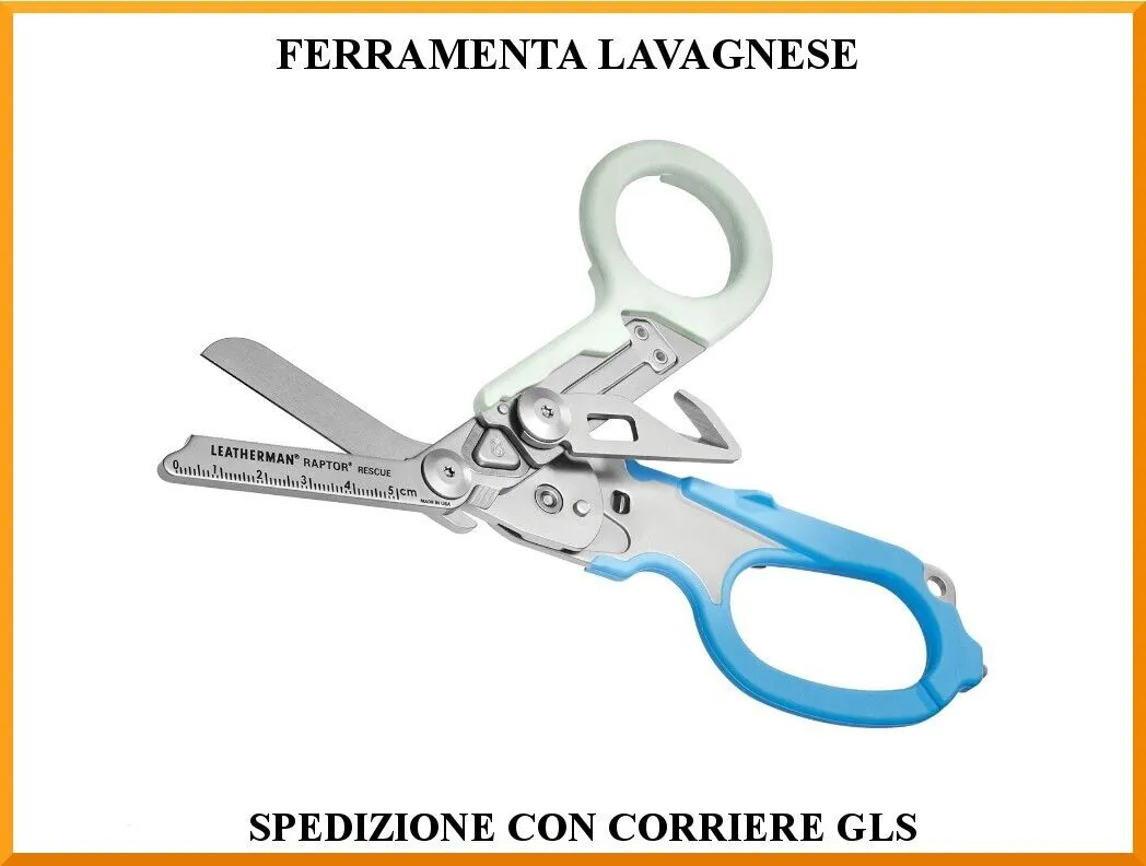 Forbici Leatherman Raptor edizione limitata autunno 2022 aqua 6 funzioni