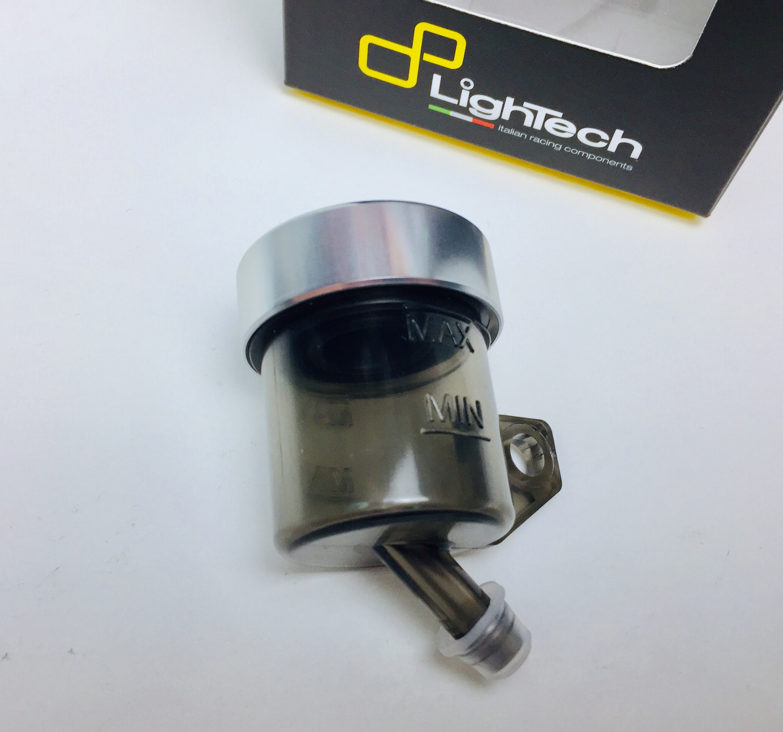 SERBATOIO VASCHETTA OLIO FRENO O FRIZIONE MOTO LIGHTECH E BREMBO SILVER - immagine 4
