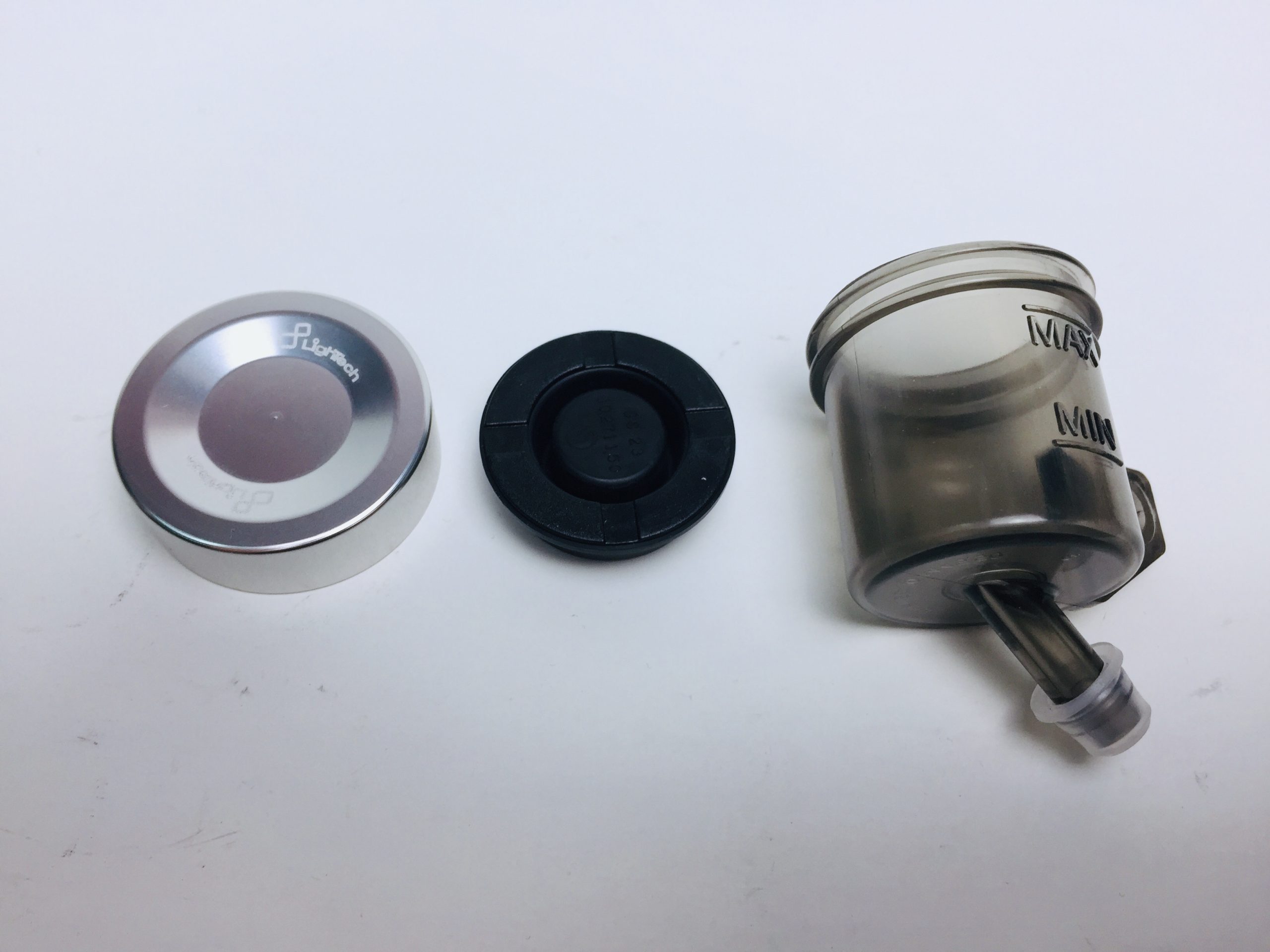 SERBATOIO VASCHETTA OLIO FRENO O FRIZIONE MOTO LIGHTECH E BREMBO SILVER - immagine 5